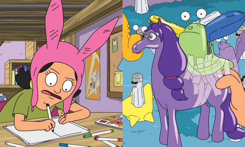 Scenes from Bob’s Burgers’ Emmy-nominated season 15 episode They Slug Horses, Don’t They?