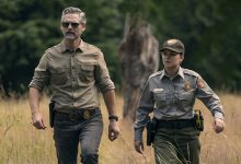 (L to R) Eric Bana as Kyle Turner, Lily Santiago as Naya Vasquez in episode 102 of Untamed.