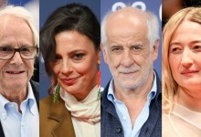 (from left): Ken Loach, Jasmine Trinca, Toni Servillo, Alba Rohrwacher