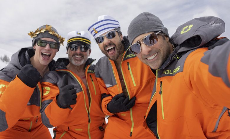 Mountainhead stars (from left) Cory Michael Smith, Steve Carell, Ramy Youssef and Jason Schwartzman.