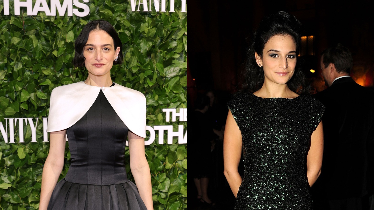 Jenny Slate on the red carpet and during her SNL days