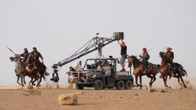 Neom production studio desert shoot.