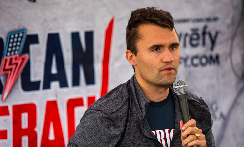 Right-wing activist Charlie Kirk debates with CSUN students during his American Comeback tour stop at CSUN in North