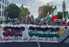 Gaza protestors in Venice