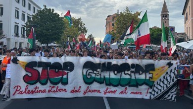 Gaza protestors in Venice