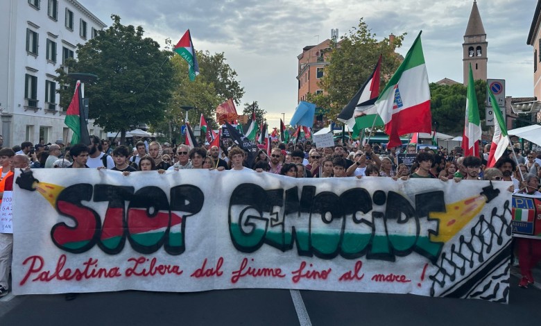 Gaza protestors in Venice