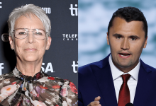 Jamie Lee Curtis and Charlie Kirk