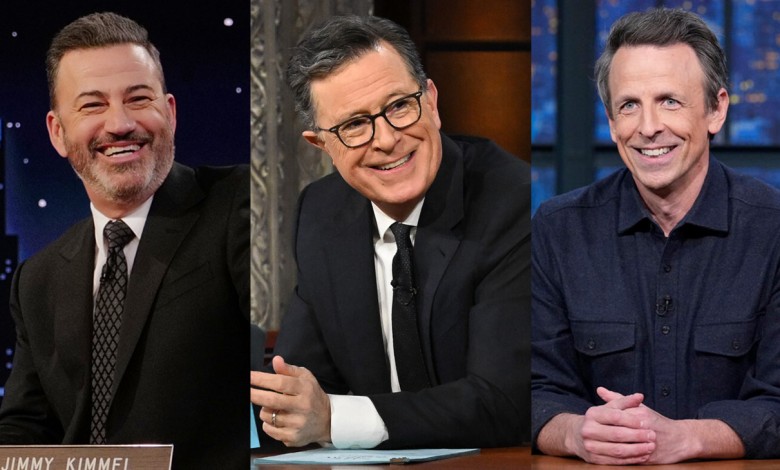 Jimmy Kimmel Stephen Colbert Seth Meyers