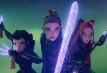 KPOP DEMON HUNTERS - (L-R) Zoey (voice by JI-YOUNG YOO), Rumi (voice by ARDEN CHO) and Mira (voice by MAY HONG) .