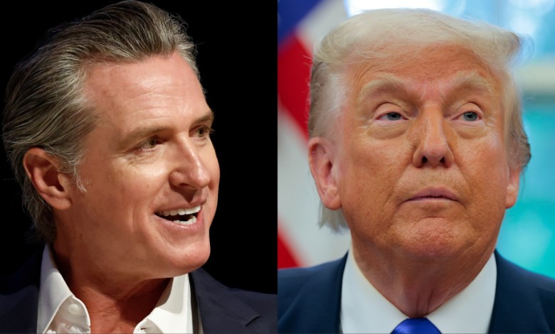 Gavin Newsom, Donald Trump