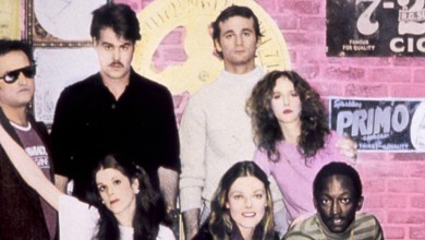 John Belushi, Dan Aykroyd, Bill Murray, Laraine Newman, Garrett Morris, Jane Curtin and Gilda Radner pose for a