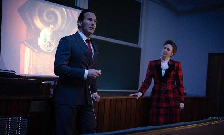 Patrick Wilson as Ed Warren and Vera Farmiga as Lorraine Warren in New Line Cinema’s The Conjuring: Last Rites