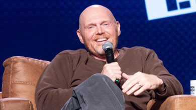 Bill Burr speaks onstage during SiriusXM presents Conan O