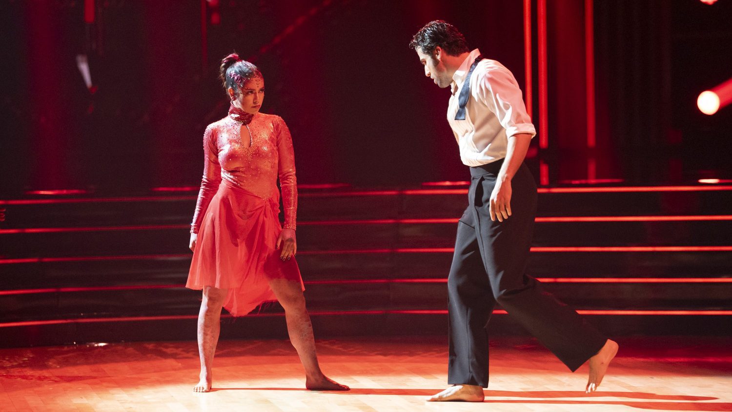 Jen Affleck and Jan Ravnik on 'Dancing With the Stars' Halloween Night