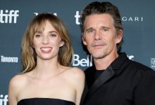 Maya Hawke and Ethan Hawke attend the ‘Wildcat’ premiere at the Toronto International Film Festival at Royal Alexandra Theatre on Sept. 11, 2023.