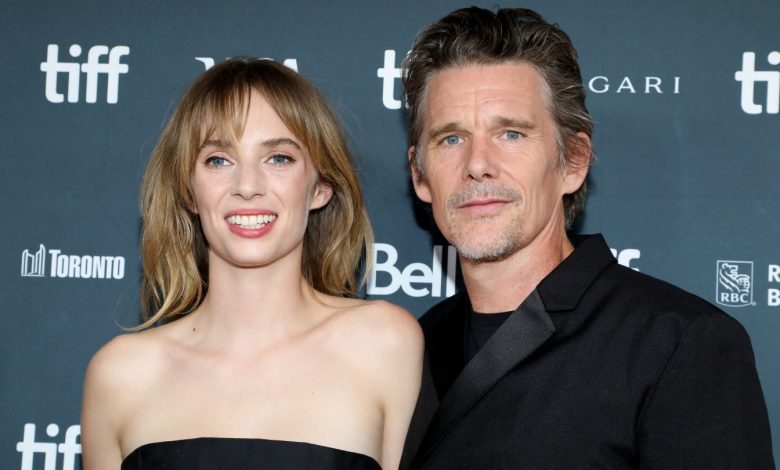 Maya Hawke and Ethan Hawke attend the ‘Wildcat’ premiere at the Toronto International Film Festival at Royal Alexandra Theatre on Sept. 11, 2023.