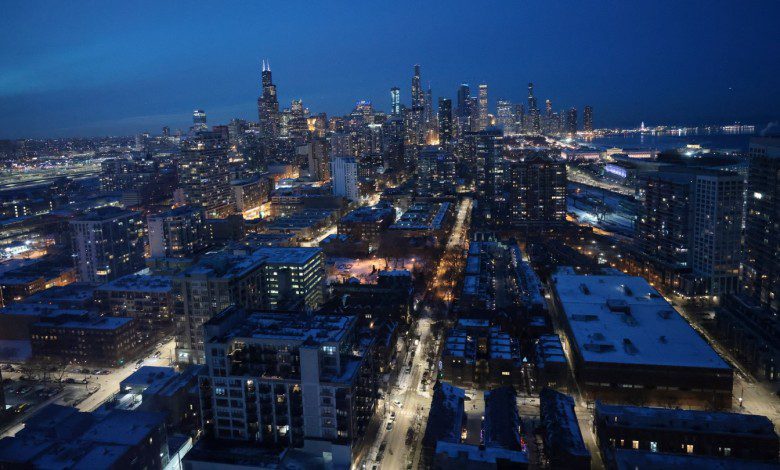 A view of the Chicago skyline in 2024.