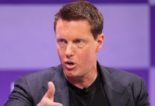 Paramount Skydance CEO David Ellison speaks during the Bloomberg Screentime conference in Los Angeles on October 9, 2025.