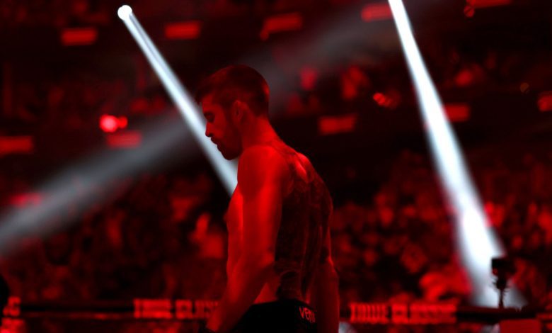 Cory Sandhagen of the United States looks on prior to fighting Merab Dvalishvili of Georgia during a bantamweight title bout in UFC 320: Ankalaev vs Pereira 2 at T-Mobile Arena on October 04, 2025 in Las Vegas, Nevada.