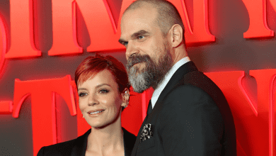Lily Allen and David Harbour