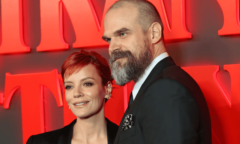 Lily Allen and David Harbour
