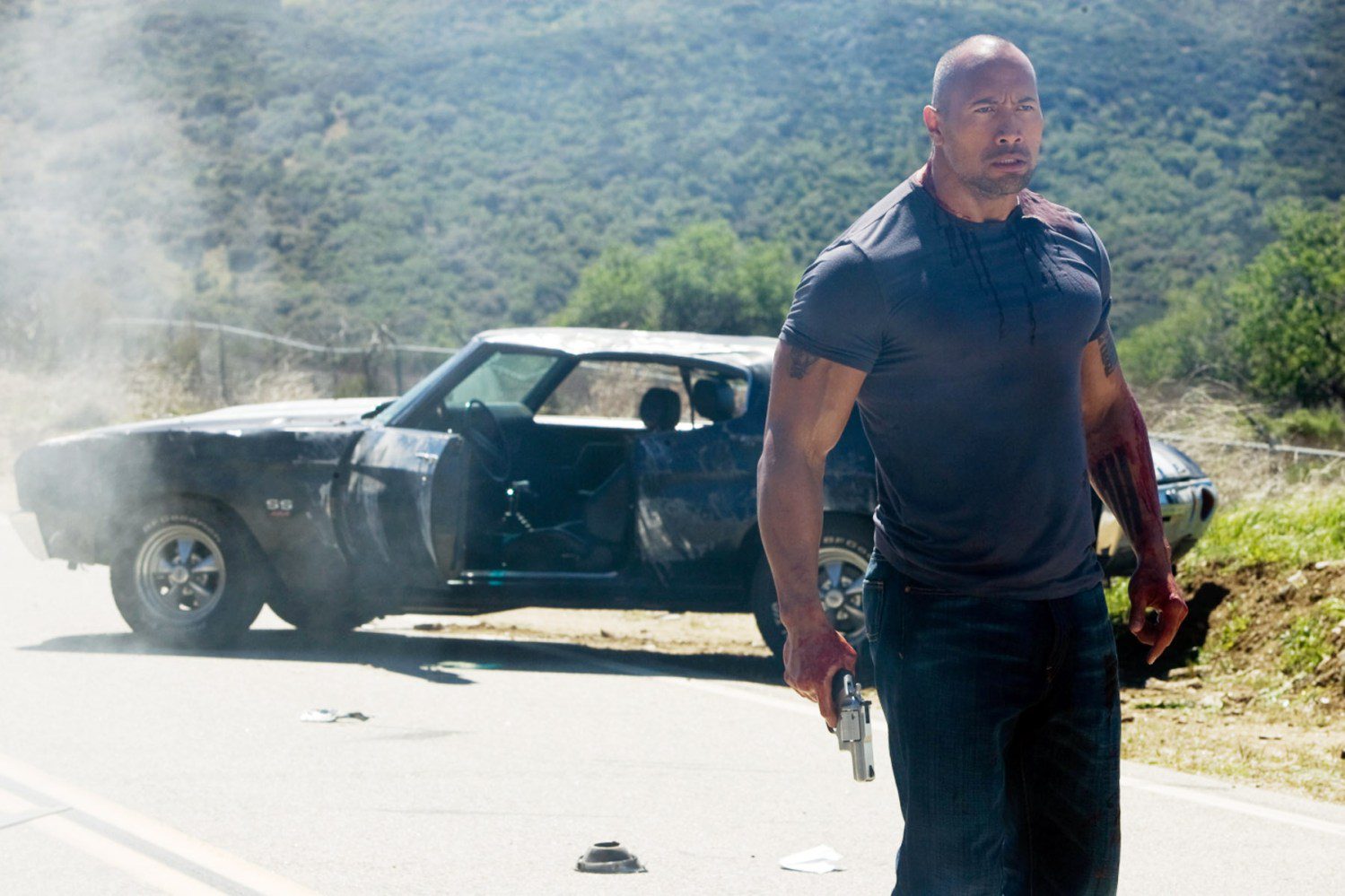 Dwayne Johnson in 'Faster'