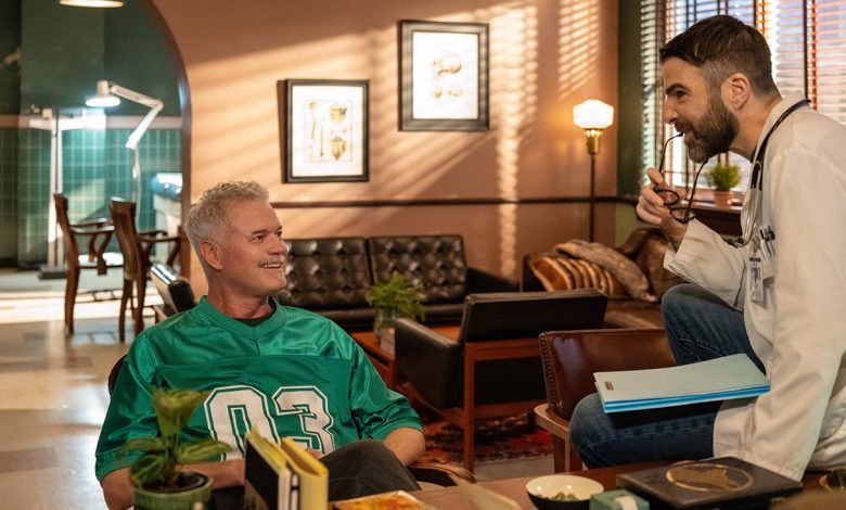 Brilliant Minds - Season 2 Pictured: (l-r) Eric Dane, Zachary Quinto