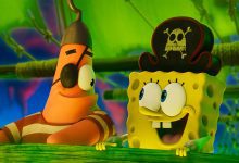 Patrick Star (Bill Fagerbakke) and SpongeBob SquarePants (Tom Kenny) in The Spongebob Movie: Search For Squarepants
