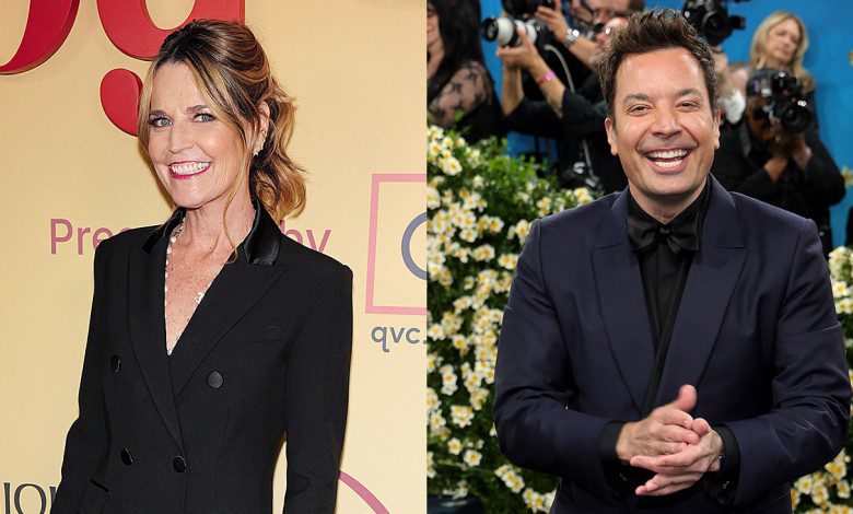 Savannah Guthrie and Jimmy Fallon