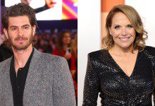 Andrew Garfield and Katie Couric