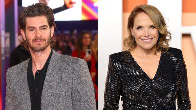 Andrew Garfield and Katie Couric