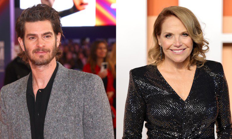 Andrew Garfield and Katie Couric