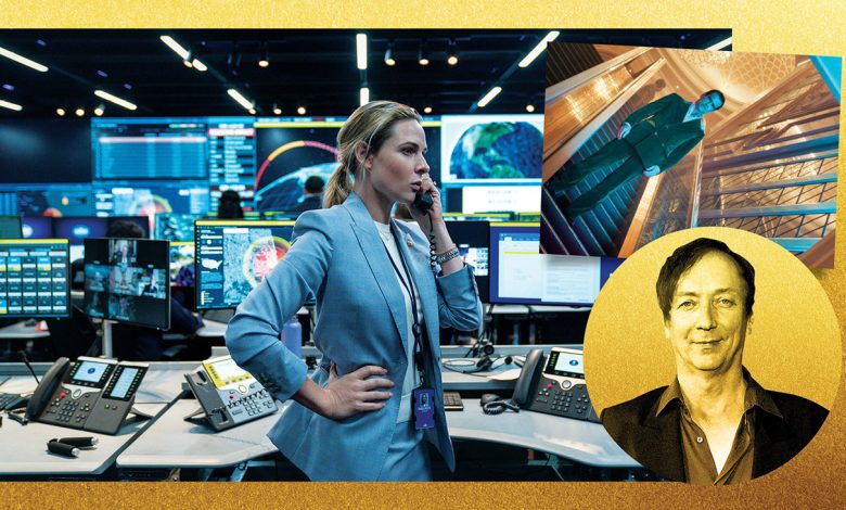 From left: Rebecca Ferguson in A House of Dynamite; composer Volker Bertelmann; Colin Farrell in Ballad of a Small Player.