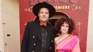 Win Butler and Regine Chassagne of Arcade Fire attend the world premiere of Disney