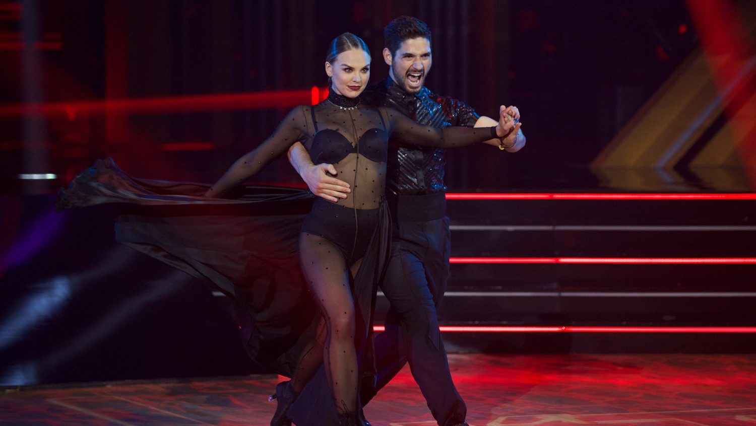 Hannah Brown and Alan Bersten