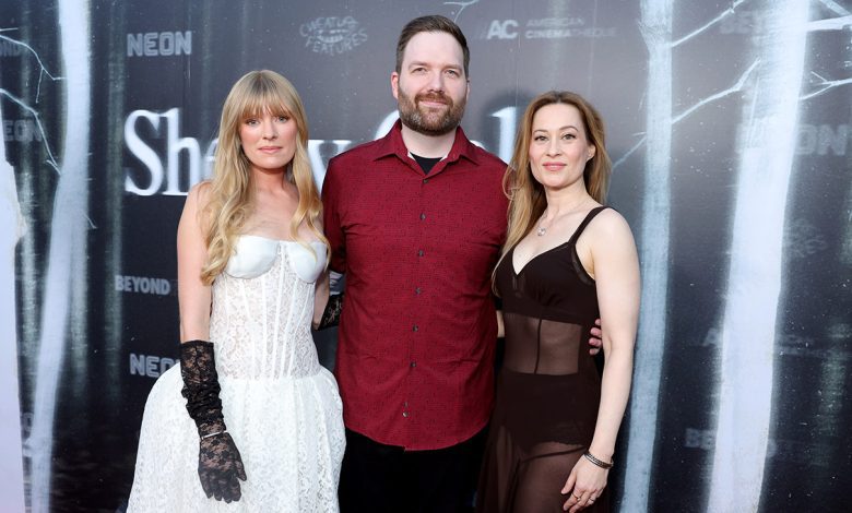 Sarah Durn, Chris Stuckmann and Camille Sullivan at the Los Angeles Premiere Of Neon