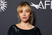 Imogen Poots attends ‘The Chronology Of Water’ screening at AFI FEST at Hollywood’s TCL Chinese 6 Theatres on Oct. 26, 2025.