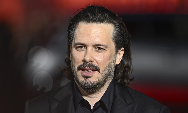 Edgar Wright attends The Running Man UK Premiere at Odeon Luxe Leicester Square on November 05, 2025 in London, England.