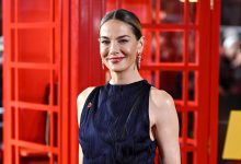 Michelle Monaghan attends The Family Plan 2 World Premiere at the Curzon Mayfair on November 11, 2025 in London, England.