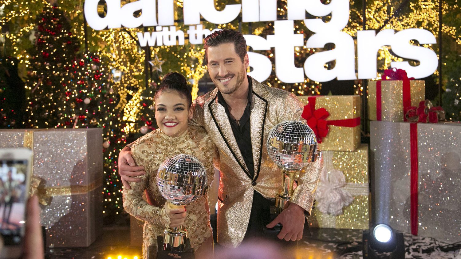 Laurie Hernandez and Valentin Chmerkovskiy