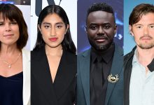 Neve Campbell, Ambika Mod, Babou Ceesay and Sam Riley