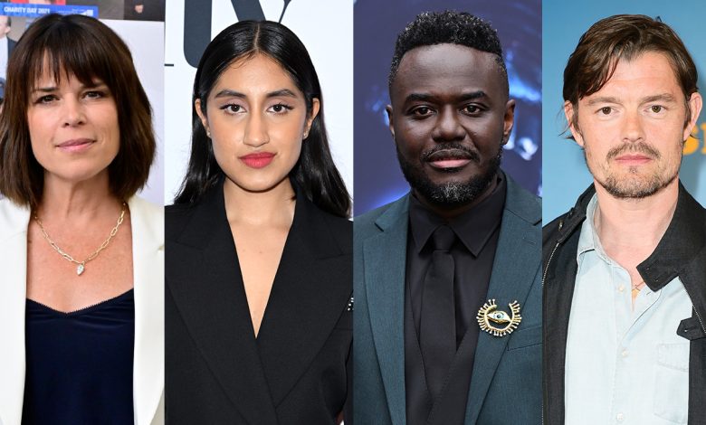 Neve Campbell, Ambika Mod, Babou Ceesay and Sam Riley