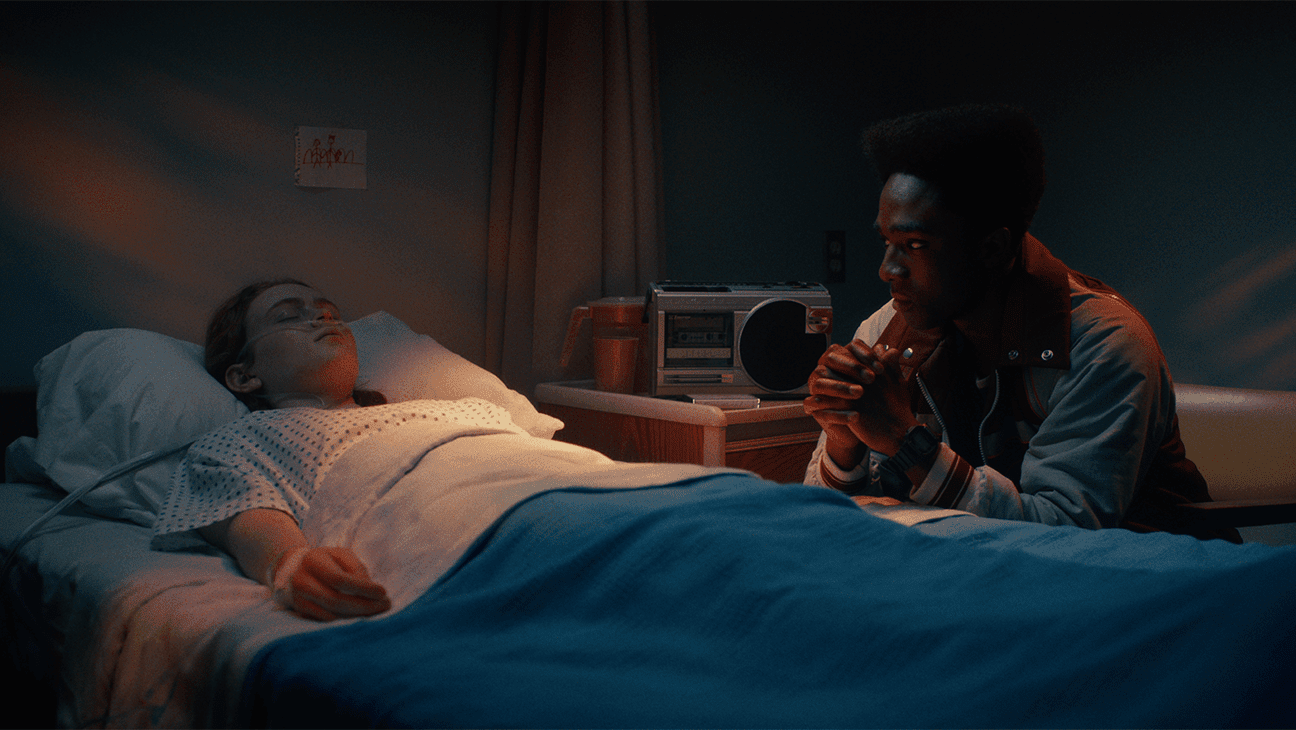 Sadie Sink and Caleb McLaughlin in 'Stranger Things' season five.