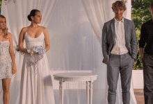 Rain Spencer, Lola Tung, Gavin Casalegno and Christopher Briney in