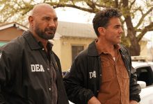 Dave Bautista and Bobby Cannavale in Trap House
