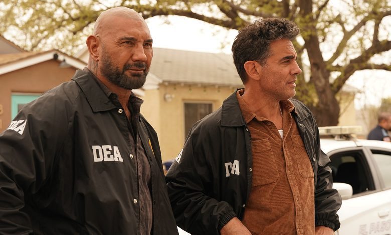 Dave Bautista and Bobby Cannavale in Trap House