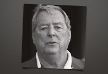 Fuzzy Zoeller at the 2017 Masters.