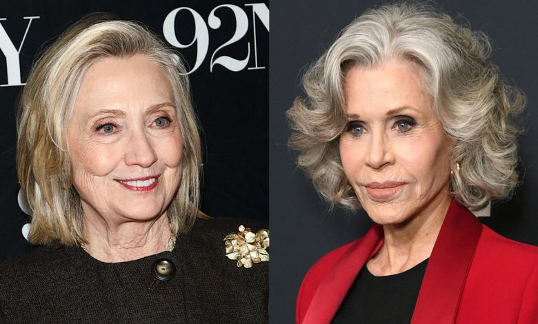 Hillary Clinton and Jane Fonda