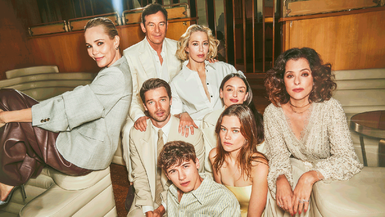 Leslie Bibb, Carrie Coon, Sarah Catherin Hook, Jason Isaacs, Charlotte Le Bon, Sam Nivola, Parker Posey And Patrick Schwarzenegger were photographed on March 16 At BOOM at the Standard, Highline in New York City. Jon Gries, Walton Goggins, Lisa, Michelle Monaghan, Natasha Rothwell, Tayme Thampthimthong And Aimee Lou Wood were photographed by Guy Aroch on March 21 And March 22 at Pendry West Hollywood And Pendry Residences West Hollywood.