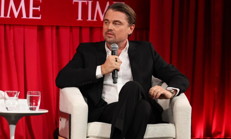 Leonardo DiCaprio speaks onstage during the 2025